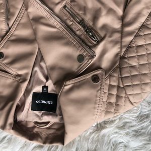 Express Other - Nude pink leather jacket. Express Other - Nude pink leather jacket.